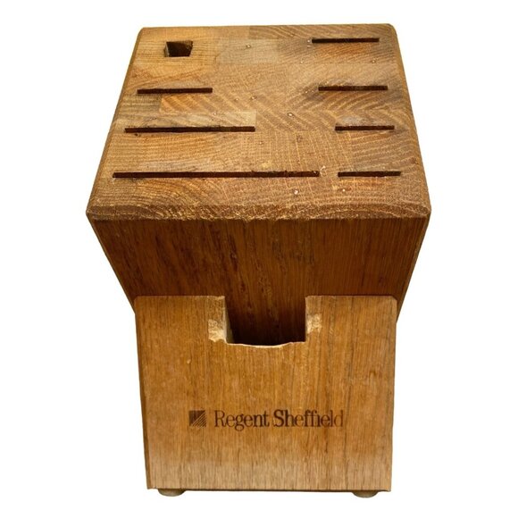 Regent Sheffield 9-Piece Knife Set With Wooden Block Holder - Picture 5 of 5